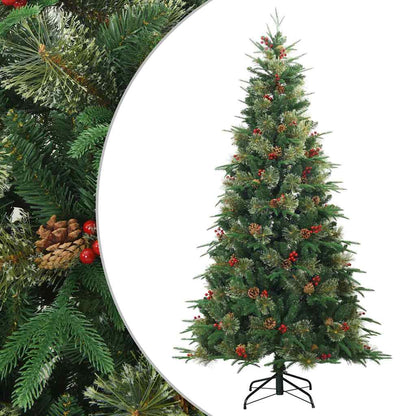 Albero di Natale Artificiale con Rami Pieghevoli Verde 180 cm