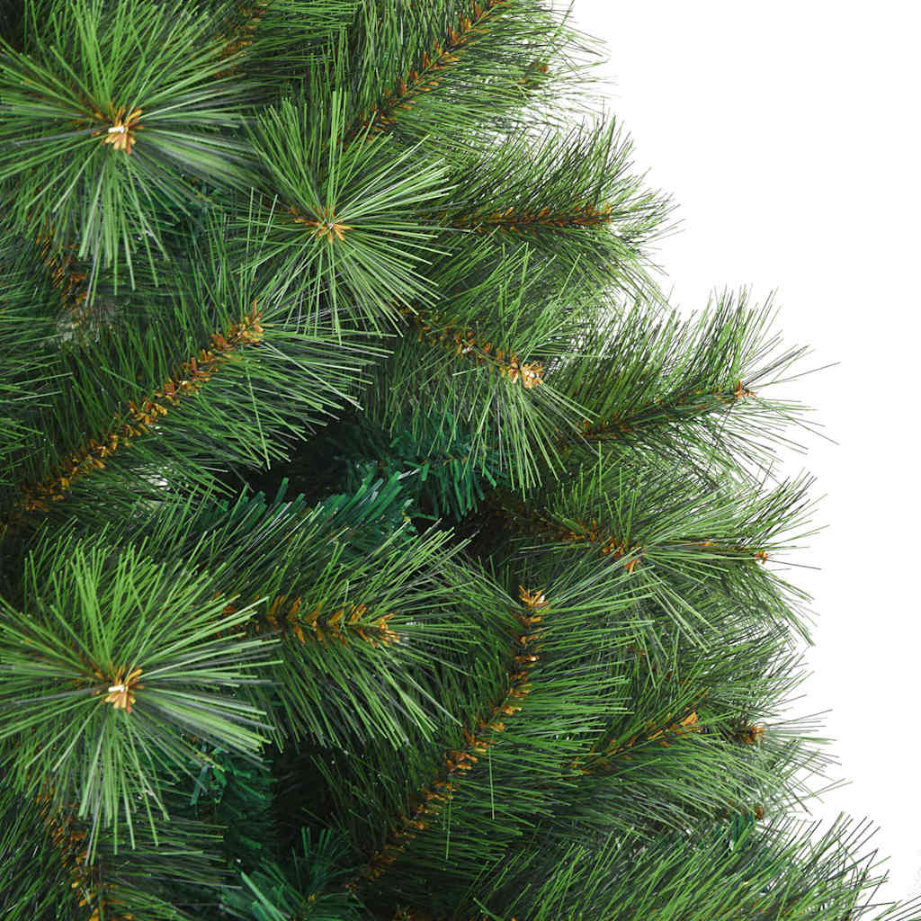 Albero di Natale Artificiale con Rami Pieghevoli Verde 180 cm