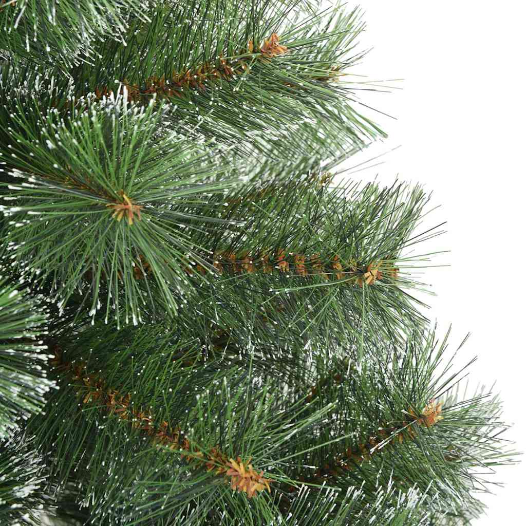 Albero di Natale Artificiale Snodato Foderato di Neve Verde