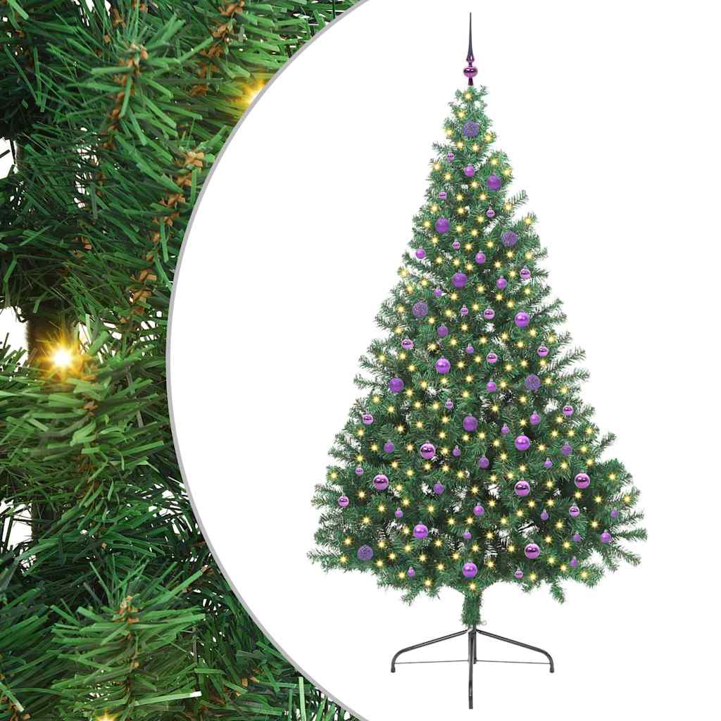 Albero di Natale artificiale con luci integrate Verde 240 cm