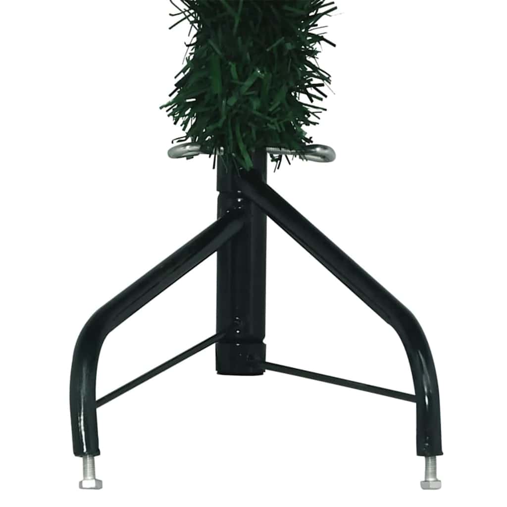 Albero di Natale Artificiale Angolare con 300 LED Verde 240 cm