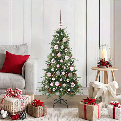 Albero di Natale Artificiale con Rami Pieghevoli Verde 120 cm
