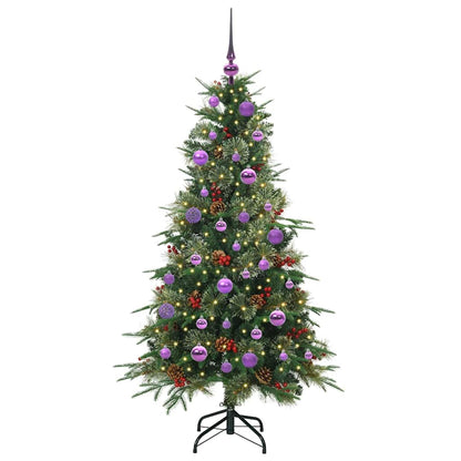 Albero di Natale Artificiale con Rami Pieghevoli Verde 150 cm