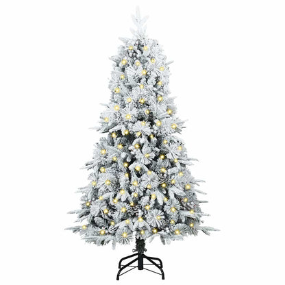 Albero di Natale Artificiale con Rami Pieghevoli Verde 120 cm
