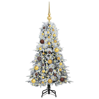 Albero di Natale Artificiale con Rami Pieghevoli Verde 120 cm