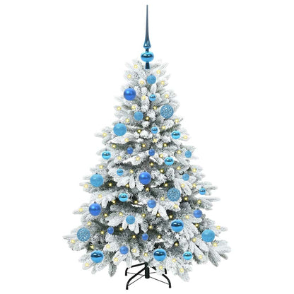 Albero di Natale artificiale con 150 LED Bianco 120 cm PE e PVC