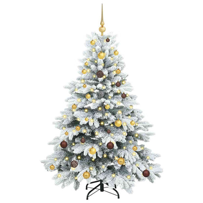 Albero di Natale artificiale con 150 LED Bianco 150 cm PE e PVC