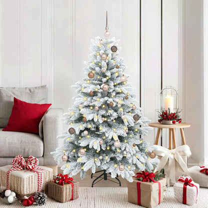 Albero di Natale artificiale con 150 LED Bianco 150 cm PE e PVC