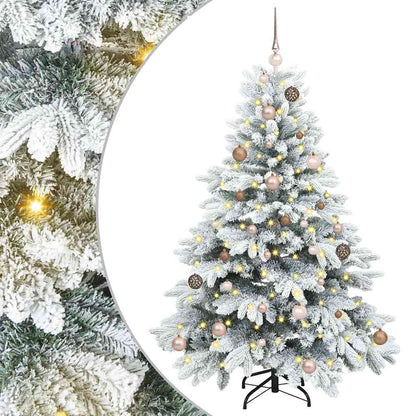 Albero di Natale artificiale con 150 LED Bianco 150 cm PE e PVC