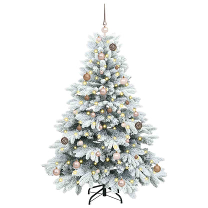 Albero di Natale artificiale con 150 LED Bianco 150 cm PE e PVC