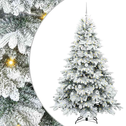 Albero di Natale artificiale con 300 LED Bianco 180 cm PE e PVC