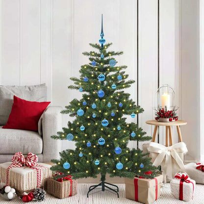 Albero di Natale Artificiale con Rami Pieghevoli Verde 150 cm