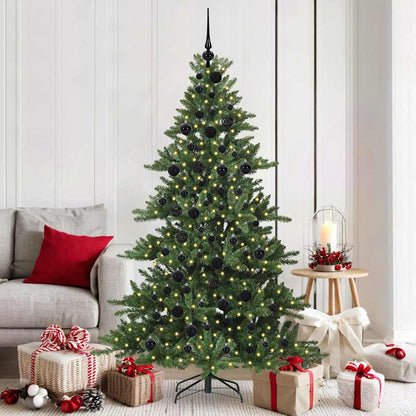 Albero di Natale Artificiale con Rami Pieghevoli Verde 180 cm