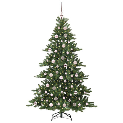 Albero di Natale Artificiale con Rami Pieghevoli Verde 180 cm