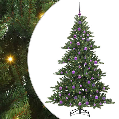 Albero di Natale Artificiale con Rami Pieghevoli Verde 180 cm
