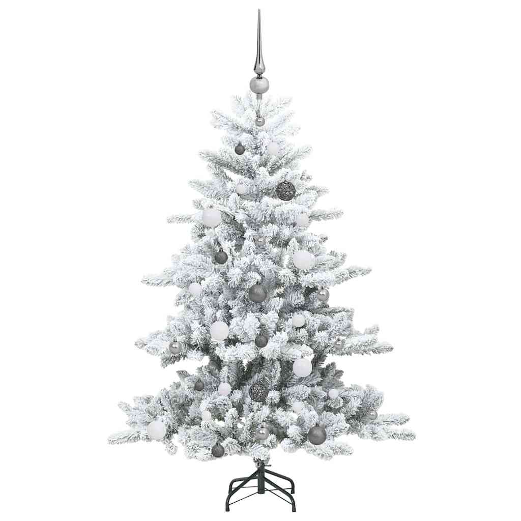 Albero di Natale Artificiale con Rami Pieghevoli Bianco 150 cm