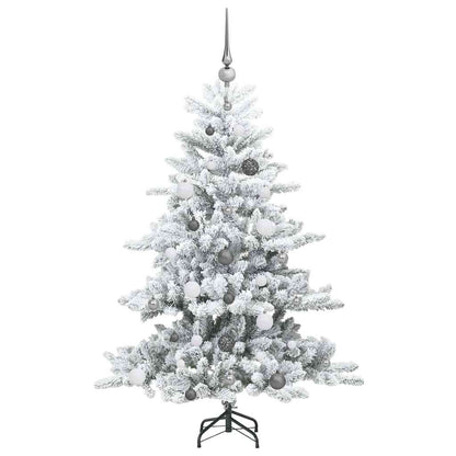 Albero di Natale Artificiale con Rami Pieghevoli Bianco 150 cm