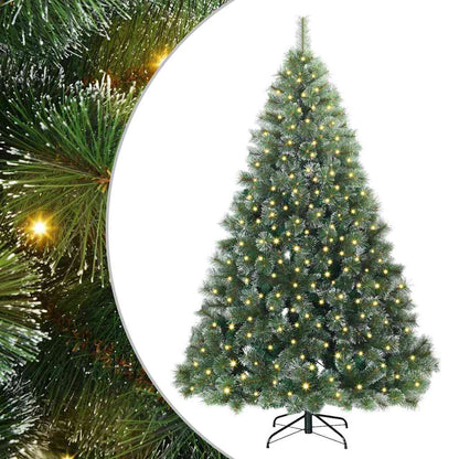 Albero di Natale artificiale con 300 LED Verde 180 cm PE e PVC