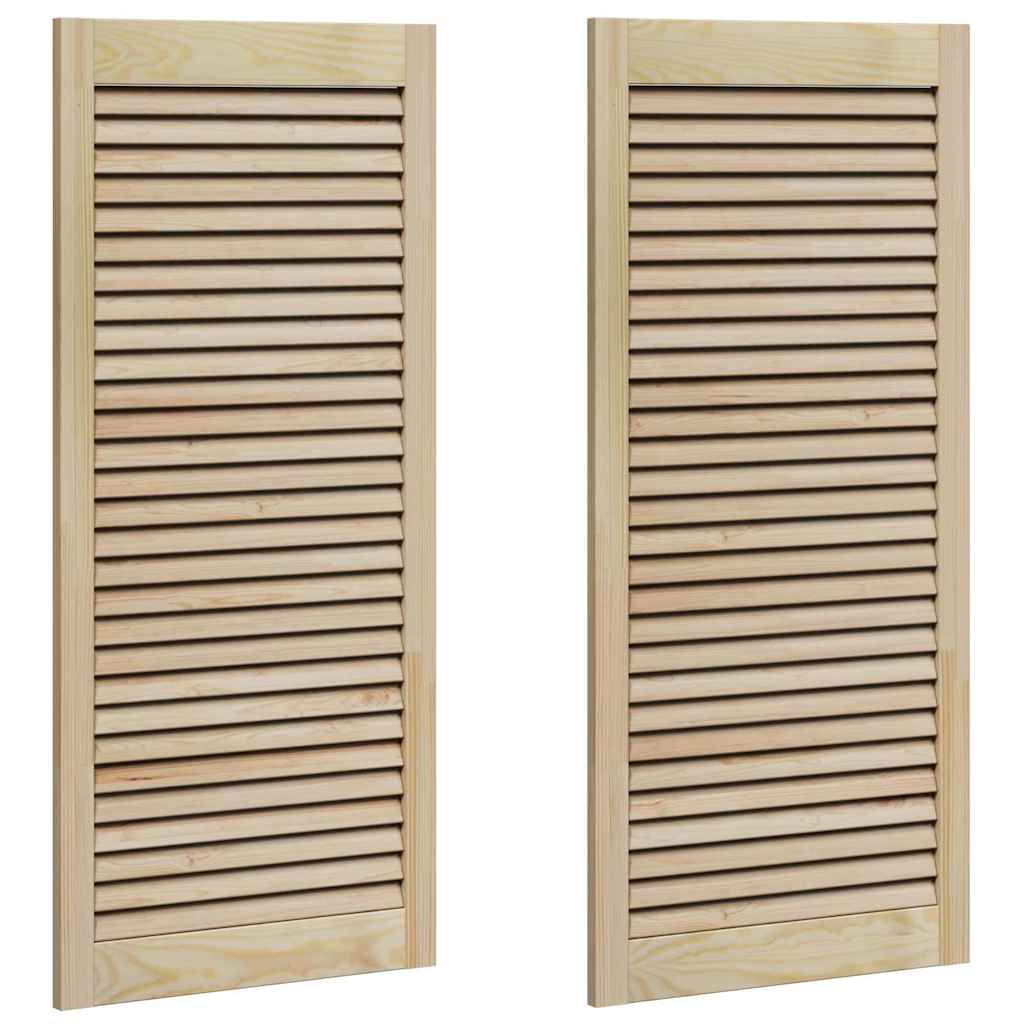 Porta per Armadio con porta 2 pcs Naturale 49,5 x 2,1 x 110 cm