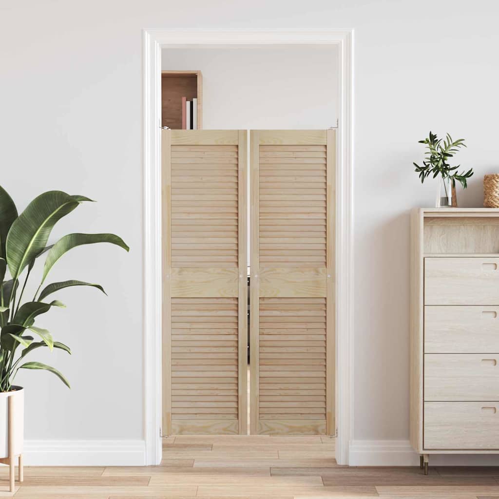 Porta per Armadio 2 pcs Naturale 39,5 x 2,1 x 140,5 cm