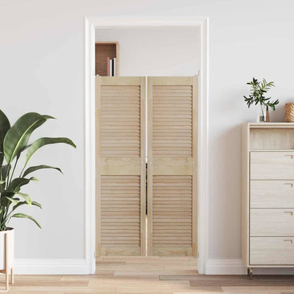Porta per Armadio 2 pcs Naturale 39,5 x 2,1 x 140,5 cm