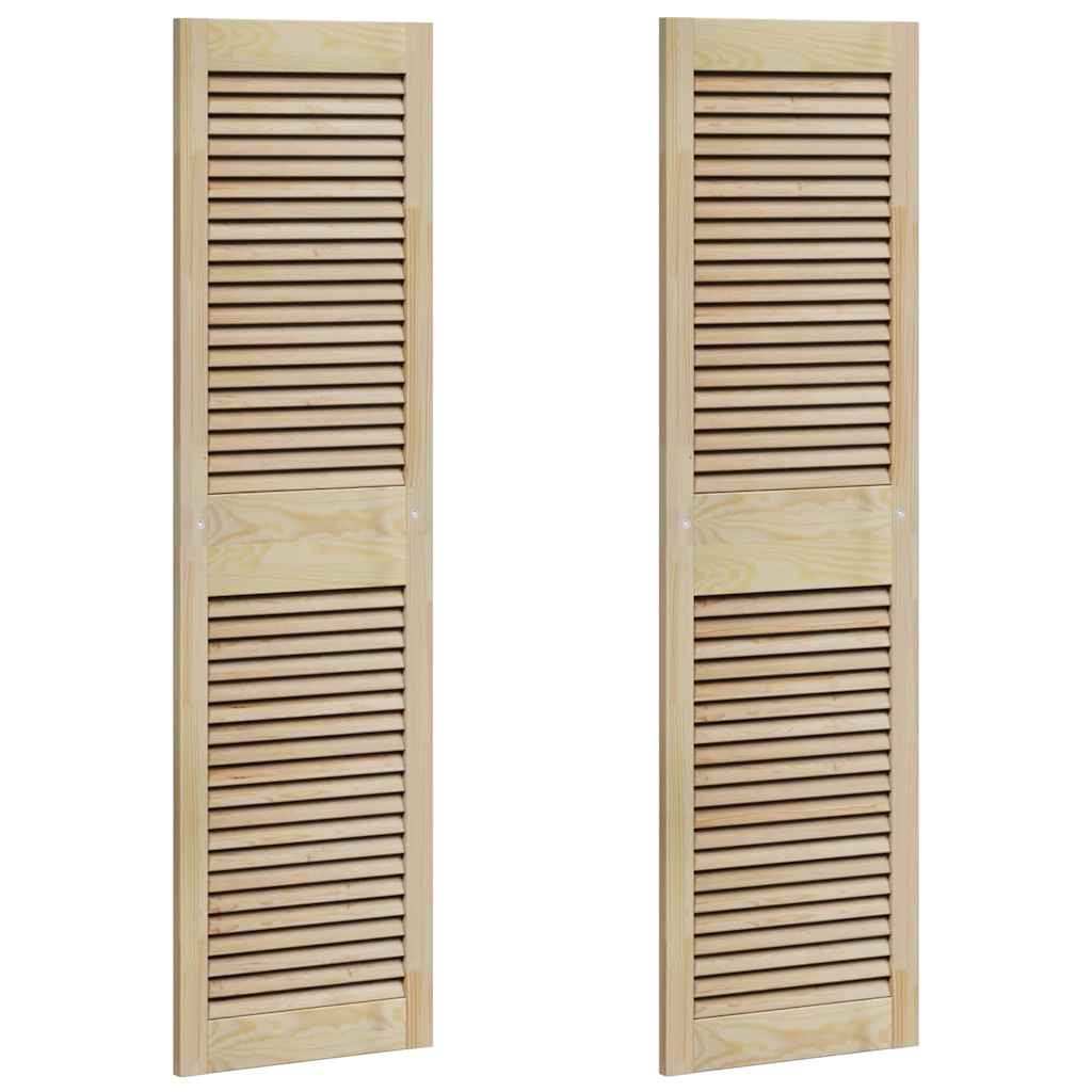 Porta per Armadio 2 pcs Naturale 39,5 x 2,1 x 140,5 cm