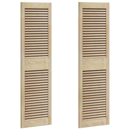 Porta per Armadio 2 pcs Naturale 39,5 x 2,1 x 140,5 cm