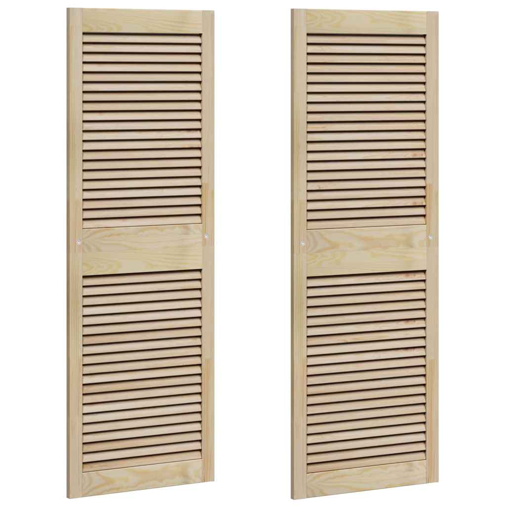 Porta per Armadio 2 pcs Naturale 49,5 x 2,1 x 140,5 cm