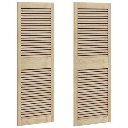 Porta per Armadio 2 pcs Naturale 49,5 x 2,1 x 140,5 cm