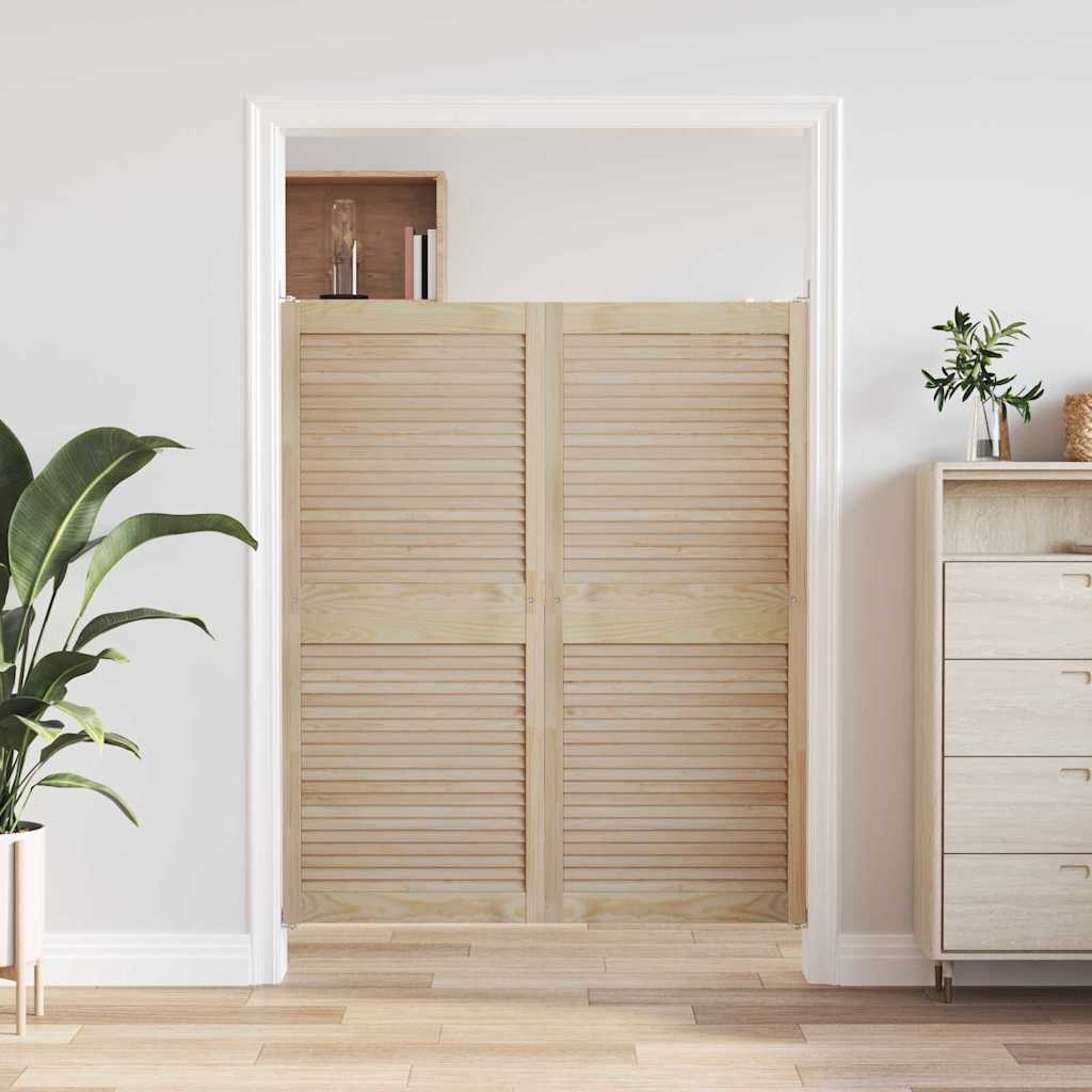 Porta per Armadio 2 pcs Naturale 140,5 x 2,1 x 59,5 cm