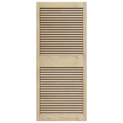 Porta per Armadio 2 pcs Naturale 140,5 x 2,1 x 59,5 cm