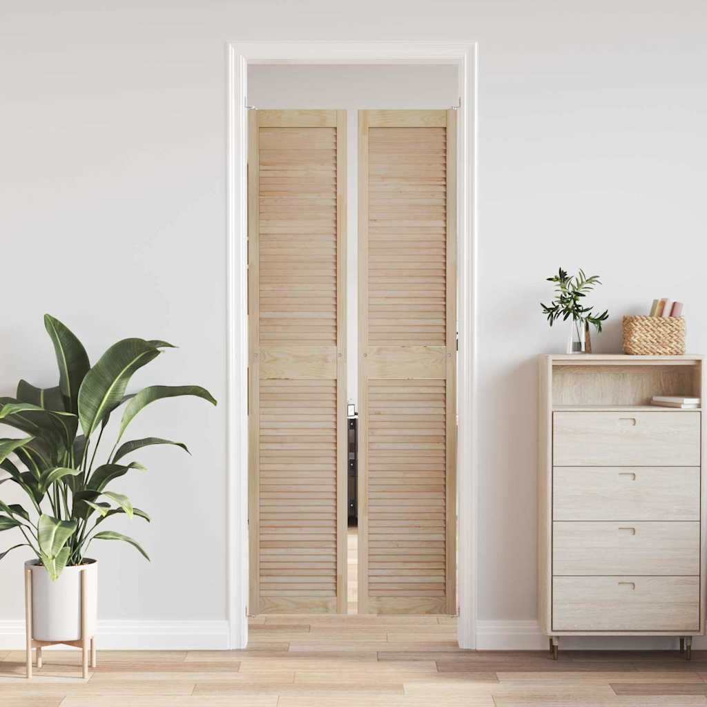 Porta per Armadio con porta 2 pcs Naturale 201 x 2,1 x 39,5 cm