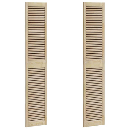 Porta per Armadio con porta 2 pcs Naturale 201 x 2,1 x 39,5 cm