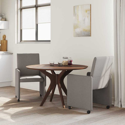 Sedie da Pranzo con Ruote 2 pcs Talpa 57 x 66 x 94 cm Tessuto
