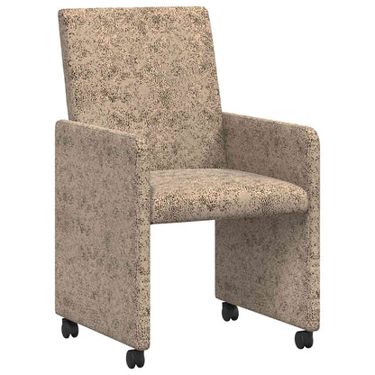 Sedie da Pranzo con Ruote 2 pcs Grigio chiaro 57 x 66 x 94 cm