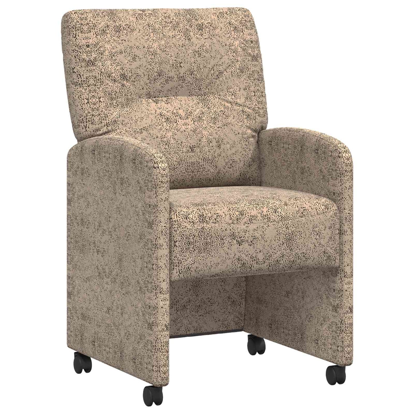 Sedie da Pranzo con Ruote 2 pcs Grigio chiaro 57 x 67 x 95 cm
