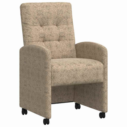 Sedie da Pranzo con Ruote 2 pcs Grigio chiaro 58 x 67 x 97 cm