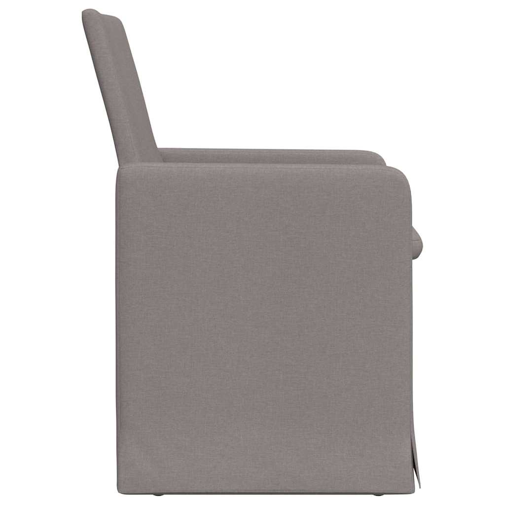 Sedie da pranzo 2 pcs Talpa 57 x 67 x 95 cm Tessuto