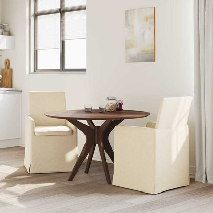 Sedie da pranzo 2 pcs Crema 57 x 67 x 95 cm Tessuto