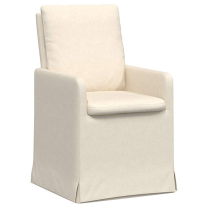 Sedie da pranzo 2 pcs Beige 57 x 67 x 98 cm Tela