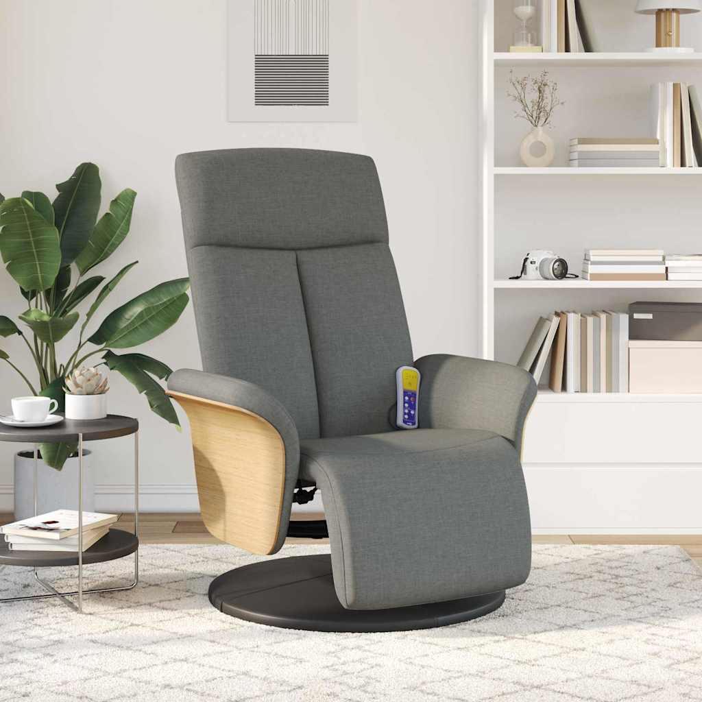 Poltrona Massaggiante Grigio scuro 79 x 87 x 104,5 cm Tessuto