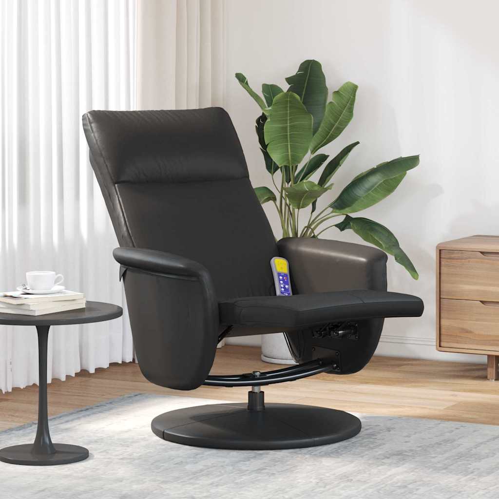 Poltrona Massaggiante Nero 71 x 90 x 105 cm Pelle Sintetica