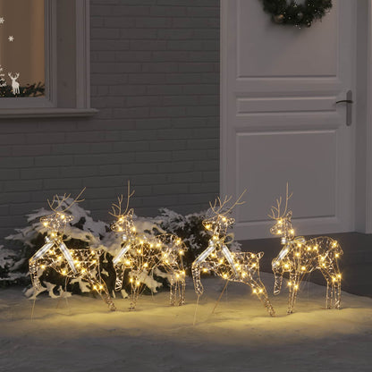 Renne LED con 80 LED 4 pcs Oro PET