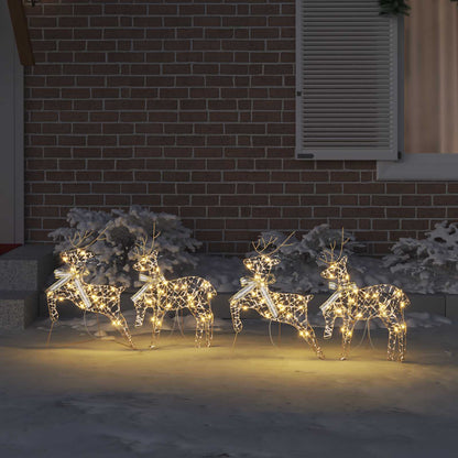 Renne LED con 80 LED 4 pcs Oro PET