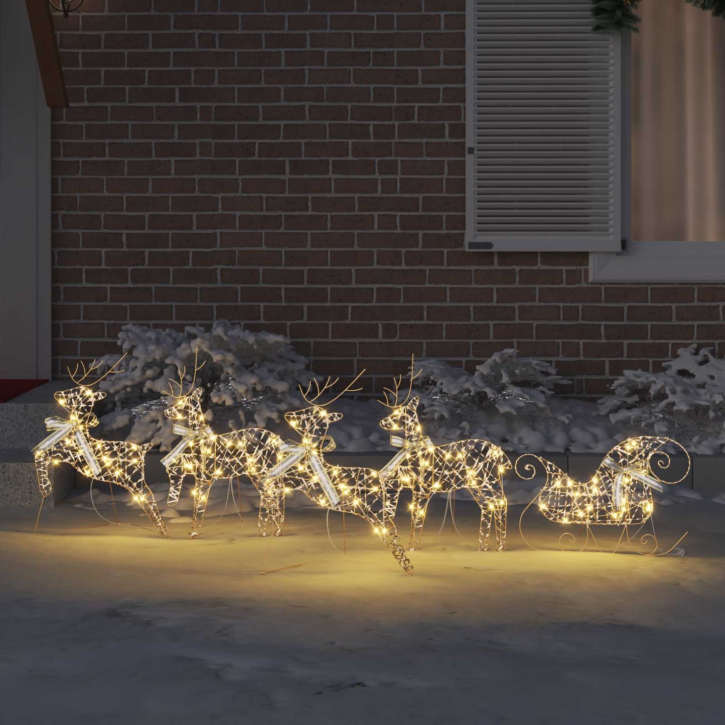 Renne LED con 40 LED 5 pcs Oro PET