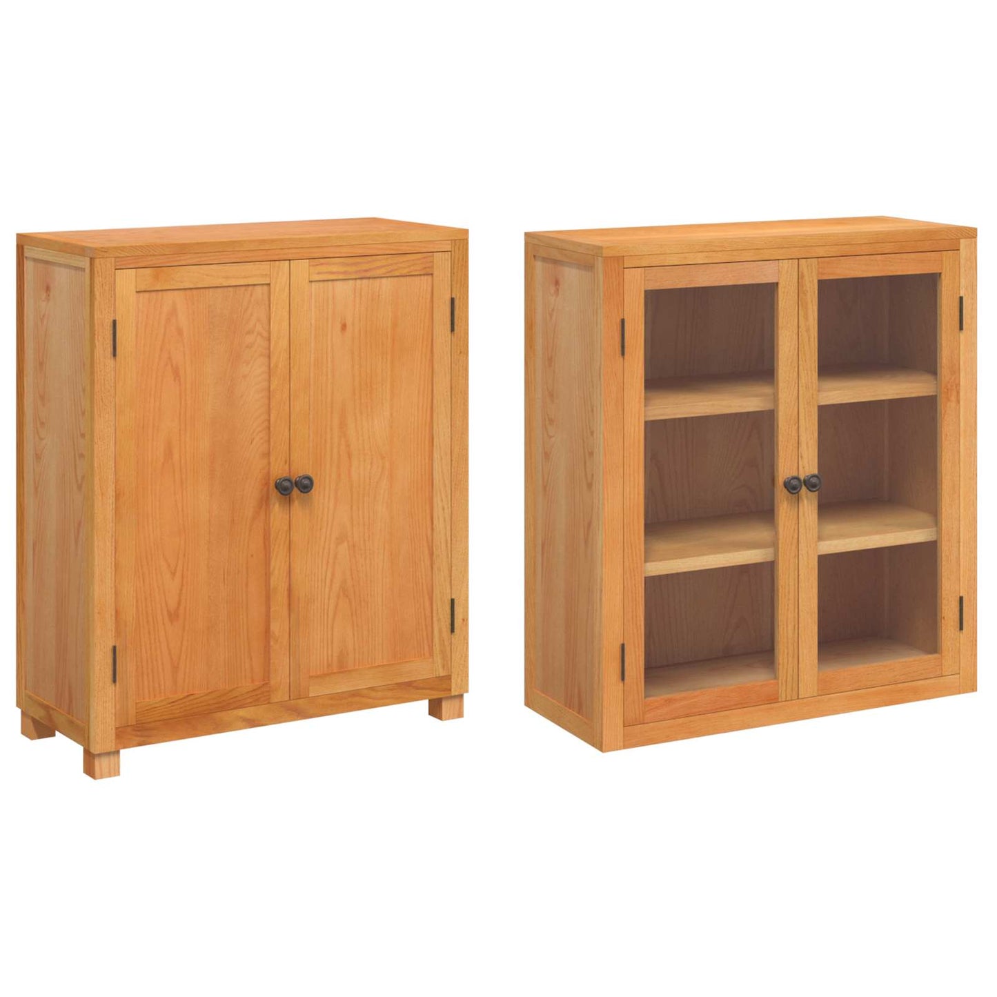 Set di Mobili per Magazzino con lo scaffale 2 pcs Naturale