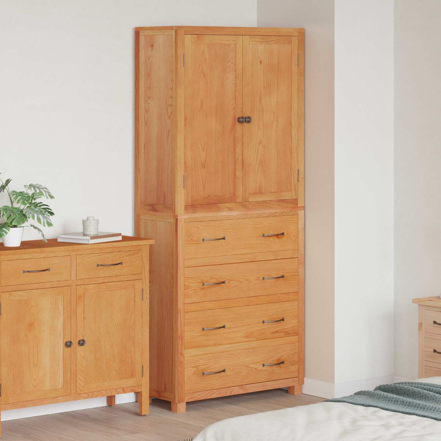 Set di Mobili per Magazzino con porta Marrone Legno multistrato