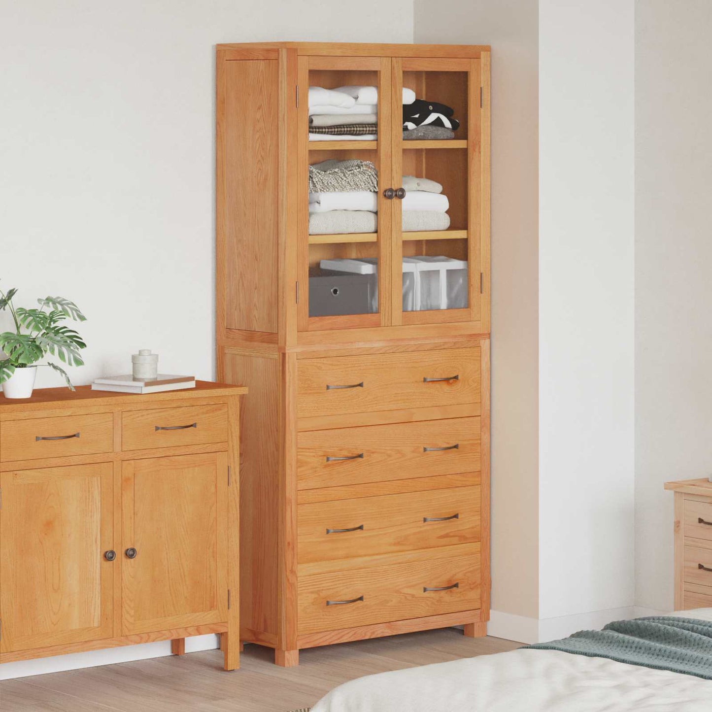 Set di Mobili per Magazzino con porta Marrone Legno multistrato