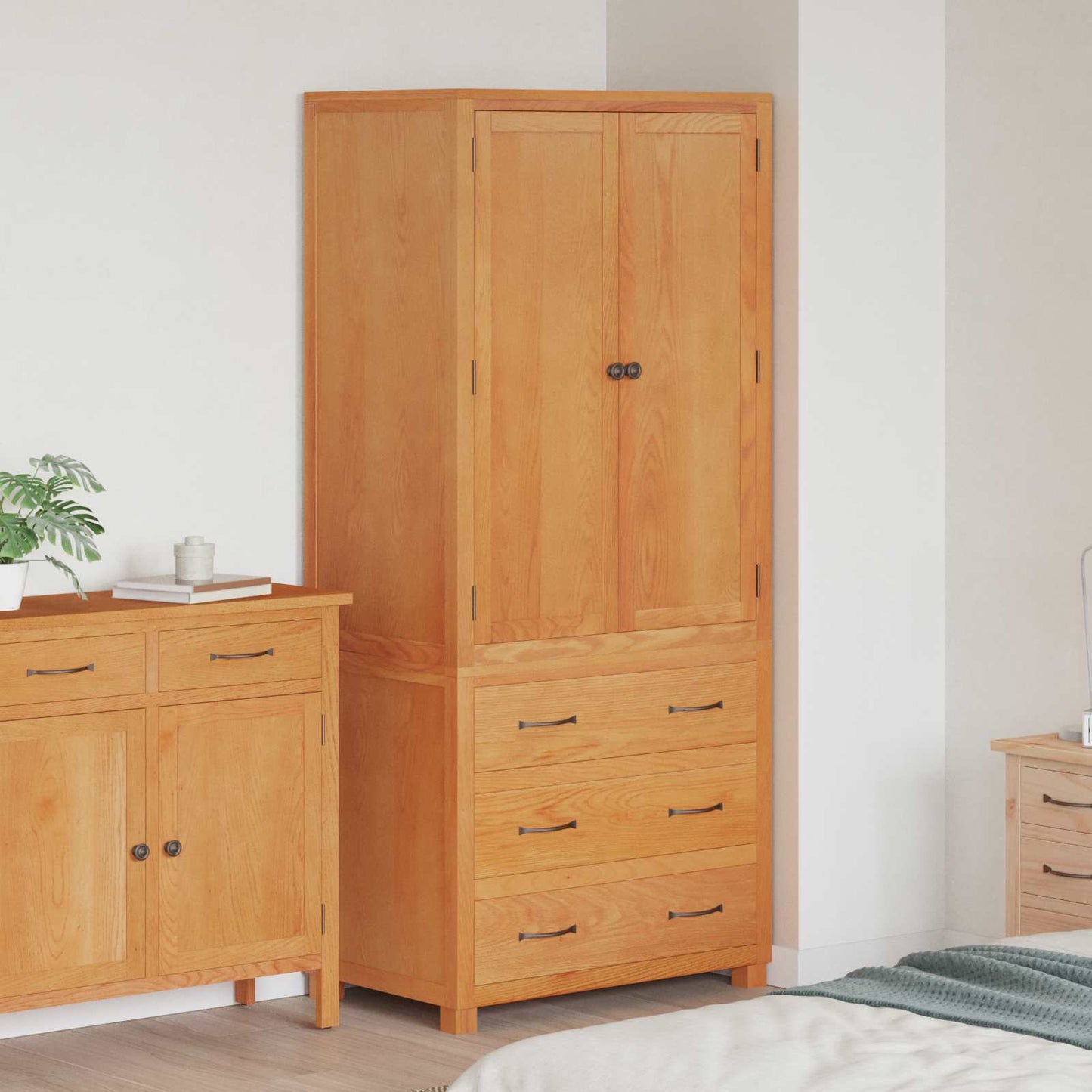 Set di Mobili per Magazzino con porta Marrone Legno multistrato