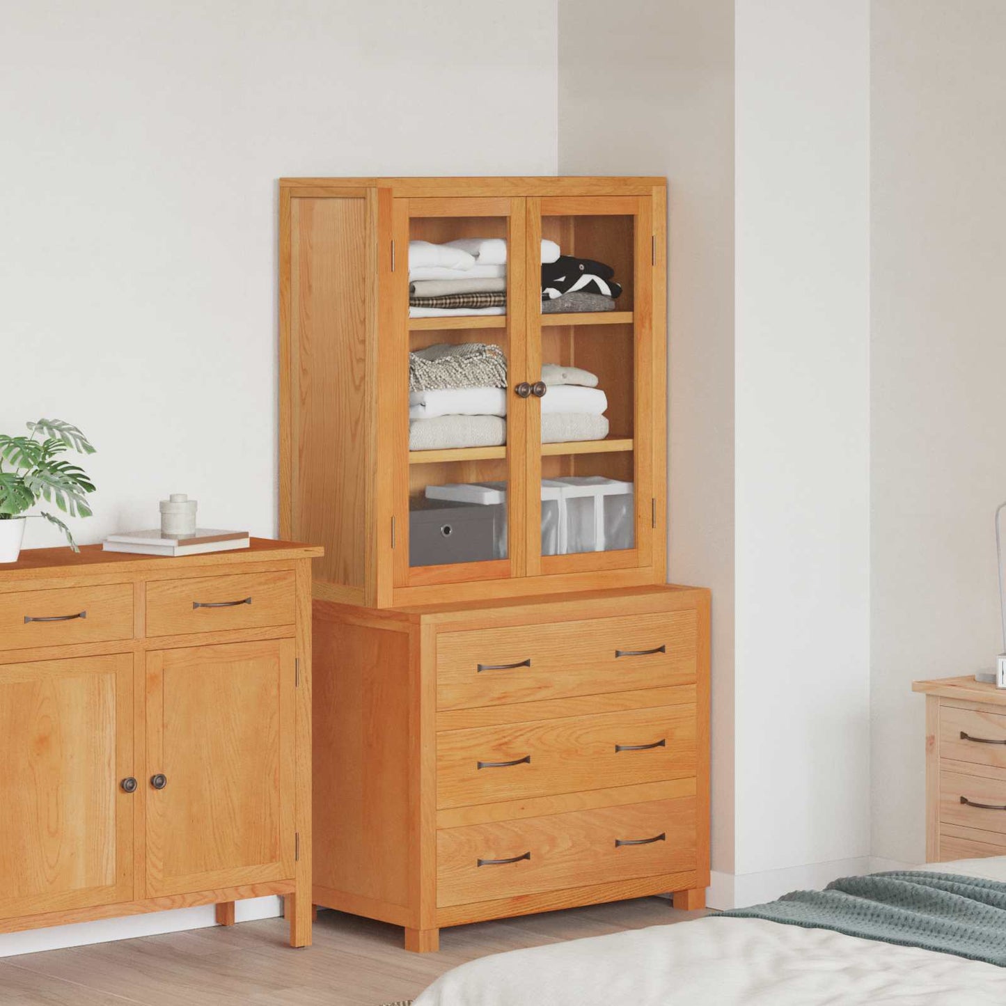 Set di Mobili per Magazzino con porta Marrone Legno multistrato